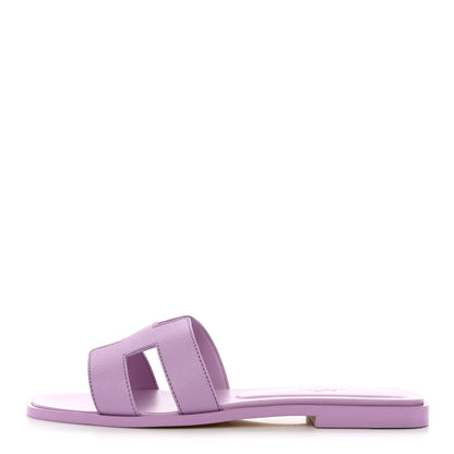 Hermes Epsom Oran Sandals 38 Violet Amethyste 1 of 9