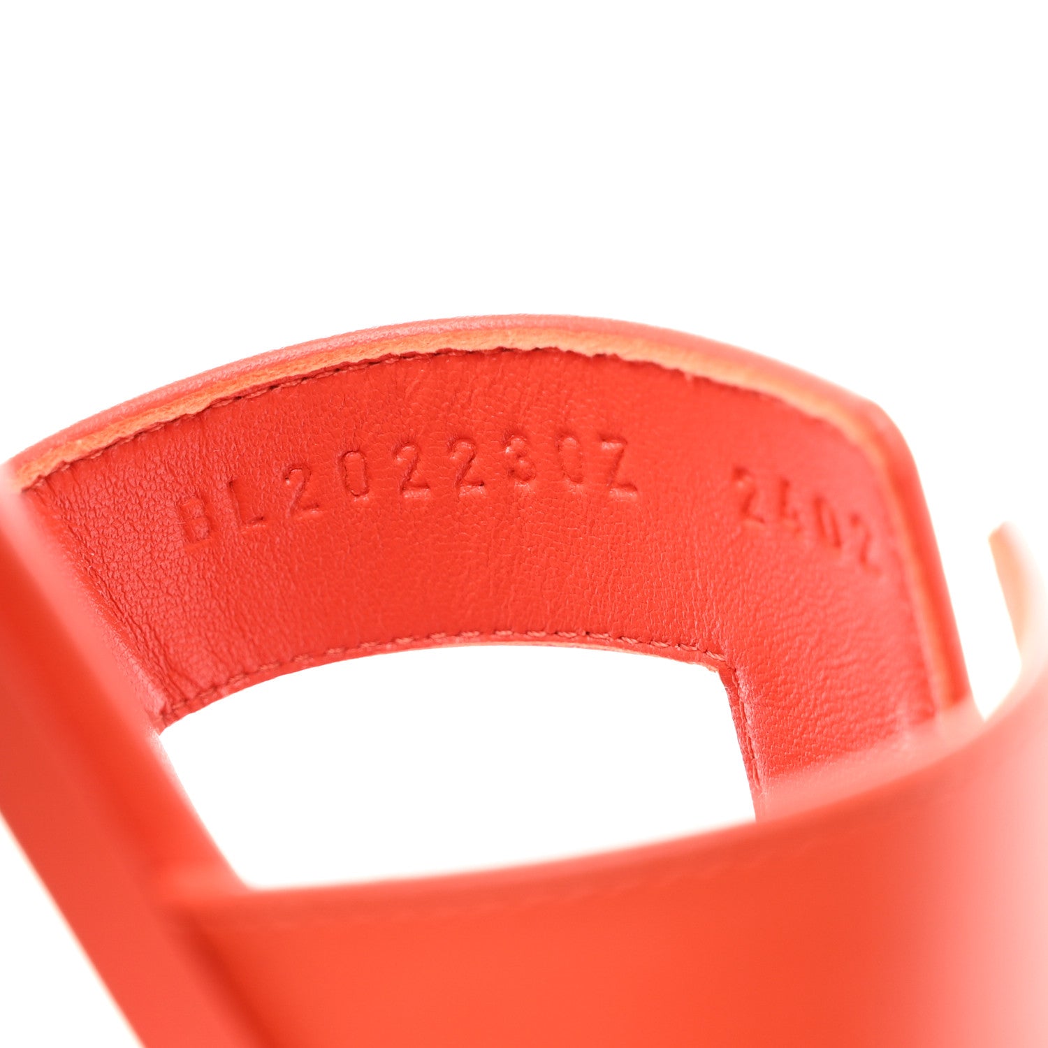 Hermes Calfskin Oran Sandals 40 Orange Capucine 7 of 9