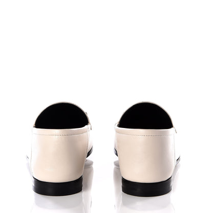 Gucci Lambskin Womens Brixton Horsebit Loafers 37 Mystic White 7 of 11