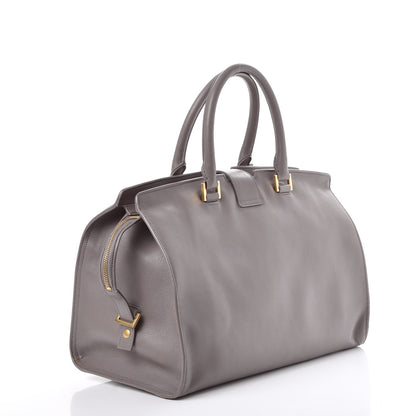 Saint Laurent Smooth Calfskin Medium Cabas Monogram Fog 3 of 14