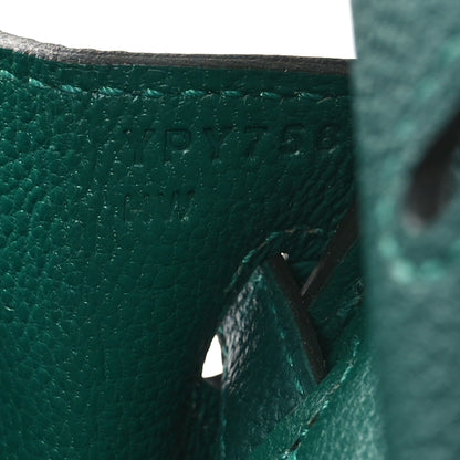 Hermes Togo Birkin 25 Malachite 7 of 11