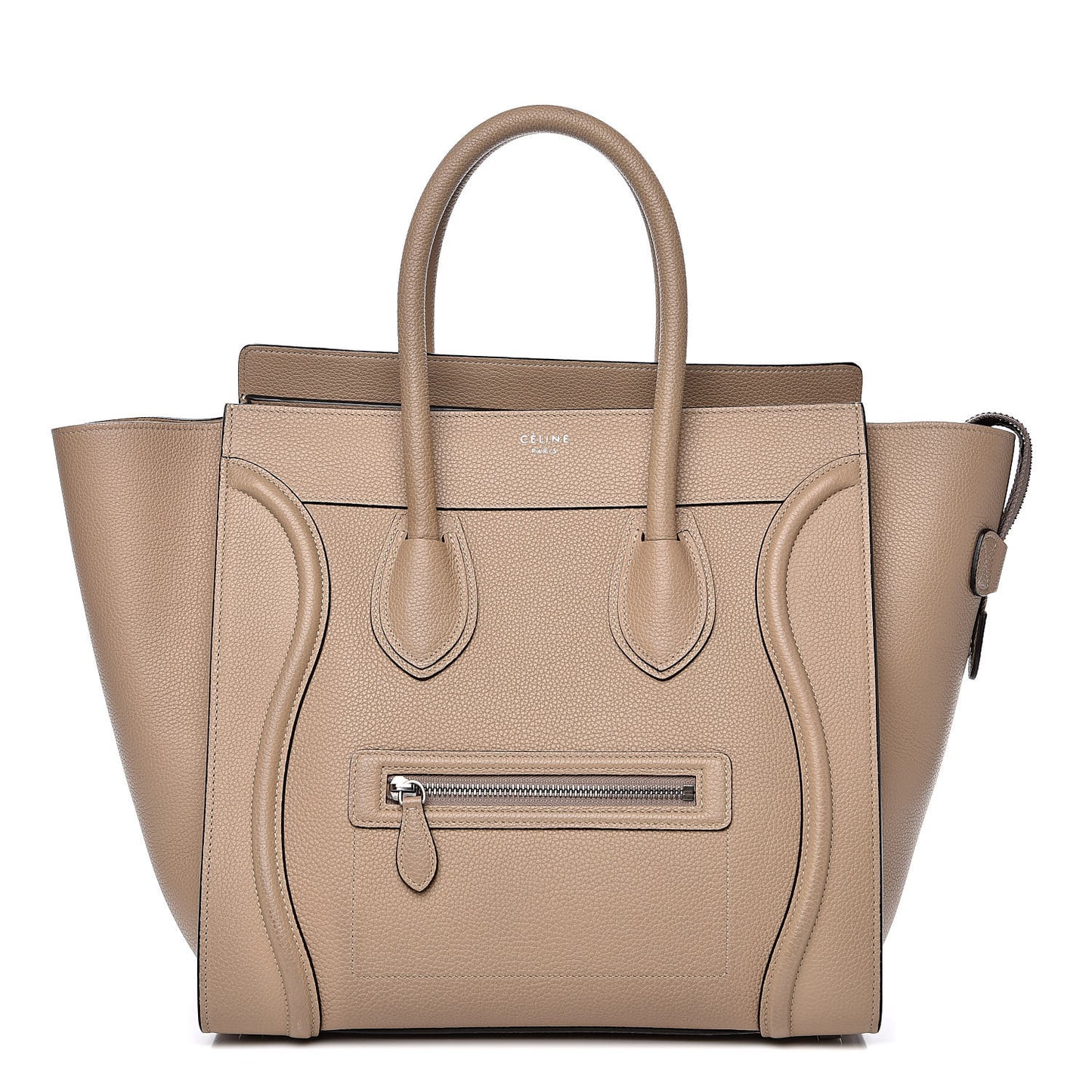 Drummed Calfskin Mini Luggage Dune