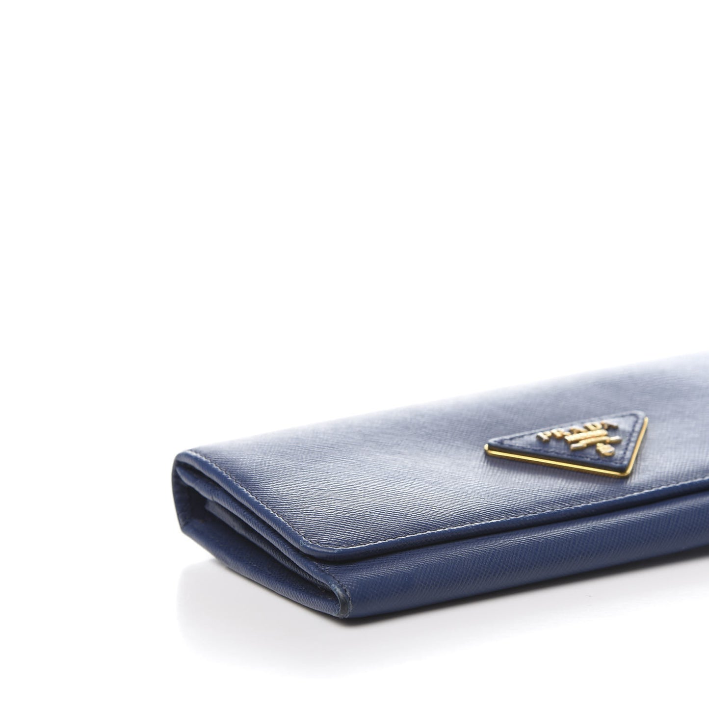 Saffiano Triangle Continental Flap Wallet Bleuette