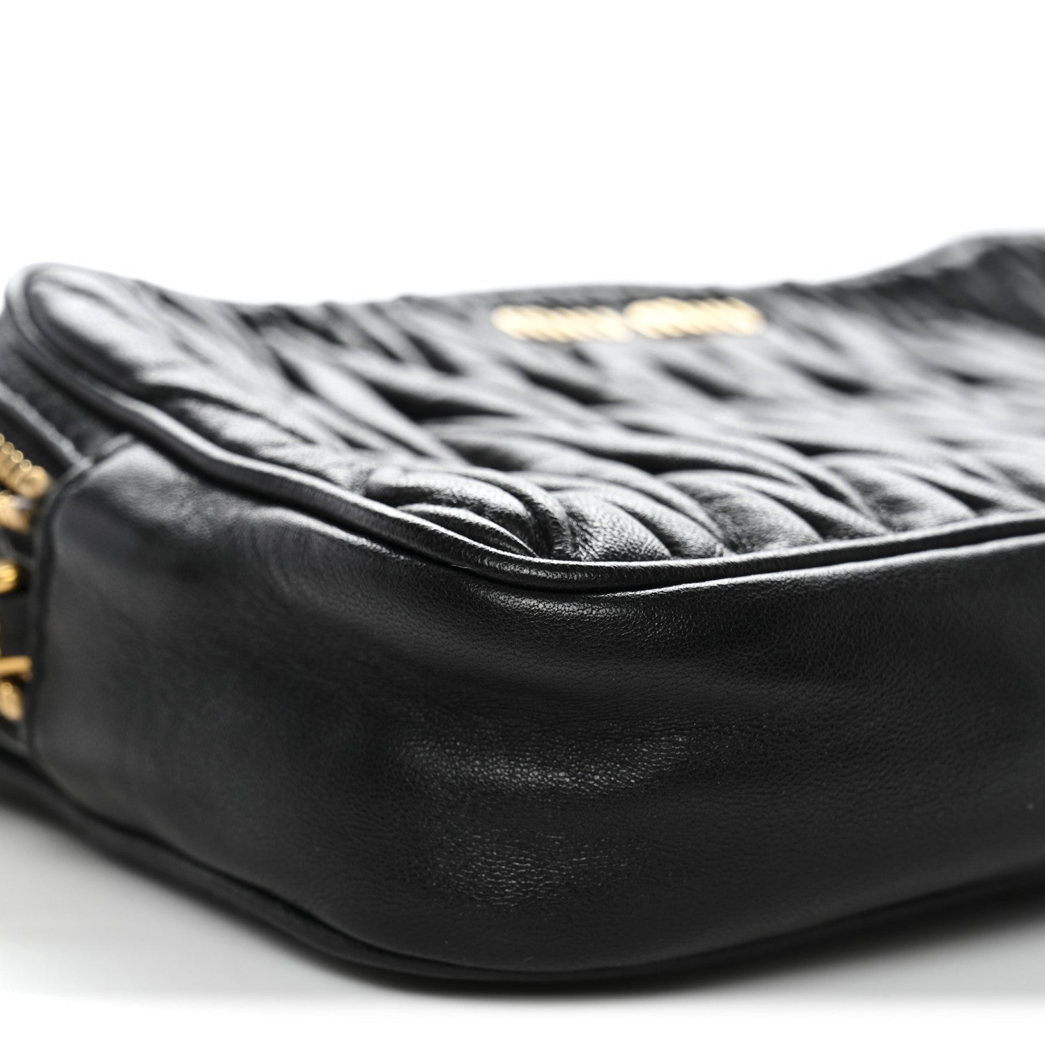 Miu Miu Nappa Matelasse Crossbody Black 10 of 12