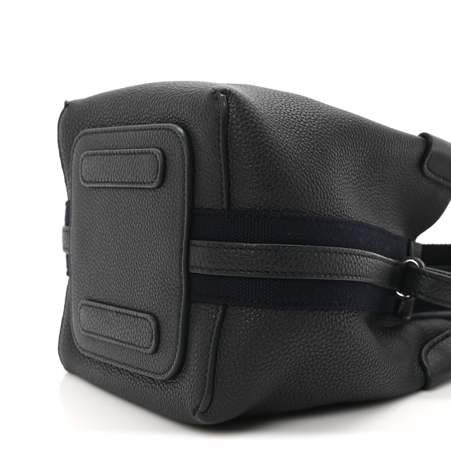 Loro Piana Grained Calfskin Micro Bale Bag Navy Blue 9 of 9