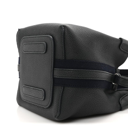 Loro Piana Grained Calfskin Micro Bale Bag Navy Blue 9 of 9