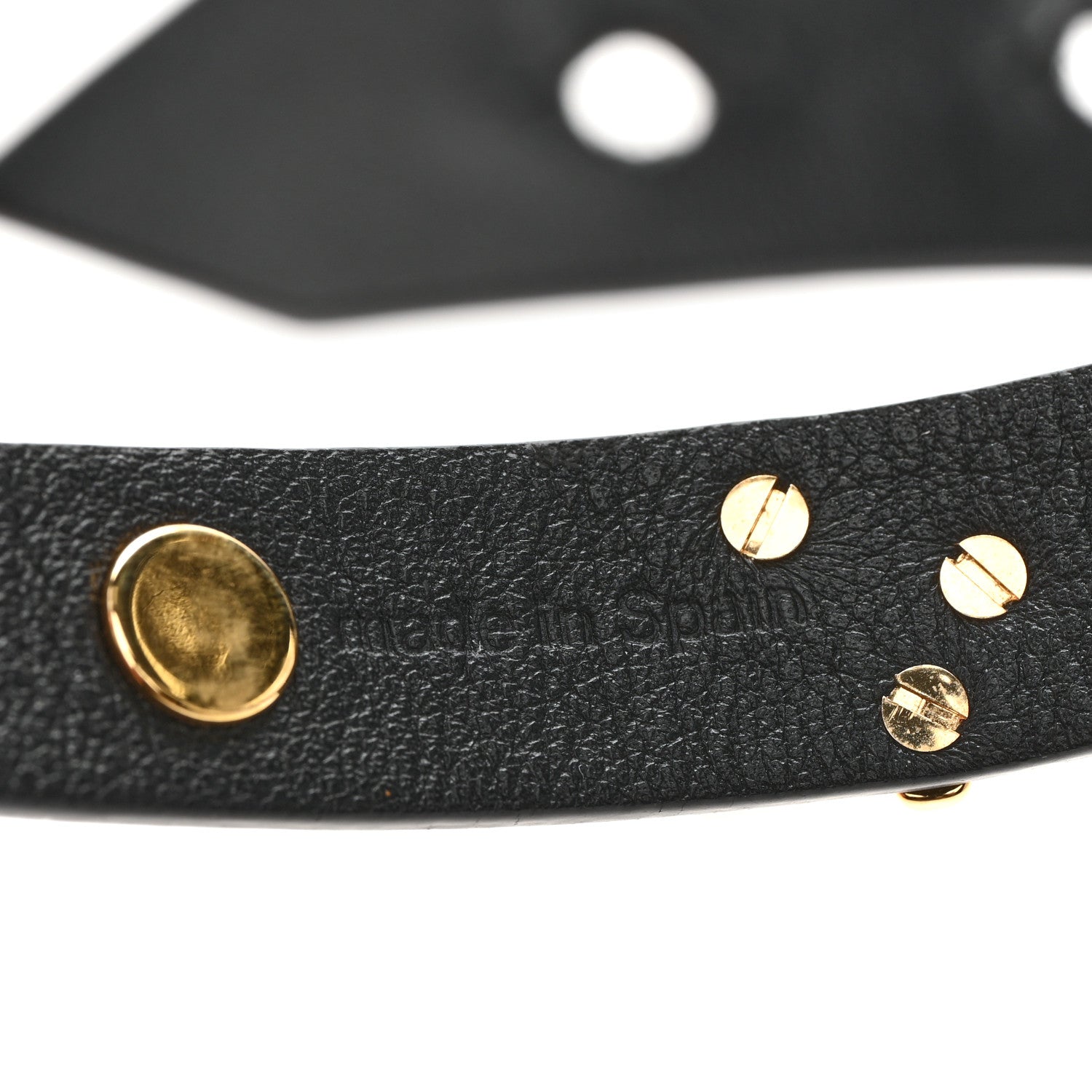 Louis Vuitton Calfskin Twist Bracelet 17 Black 4 of 8