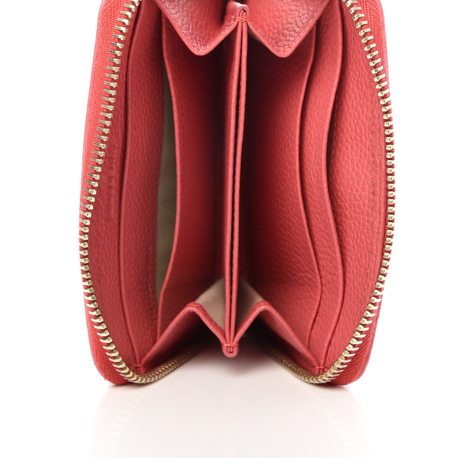 Mulberry Small Classic Grain Compact Zip Wallet Deep Pink 5 of 6