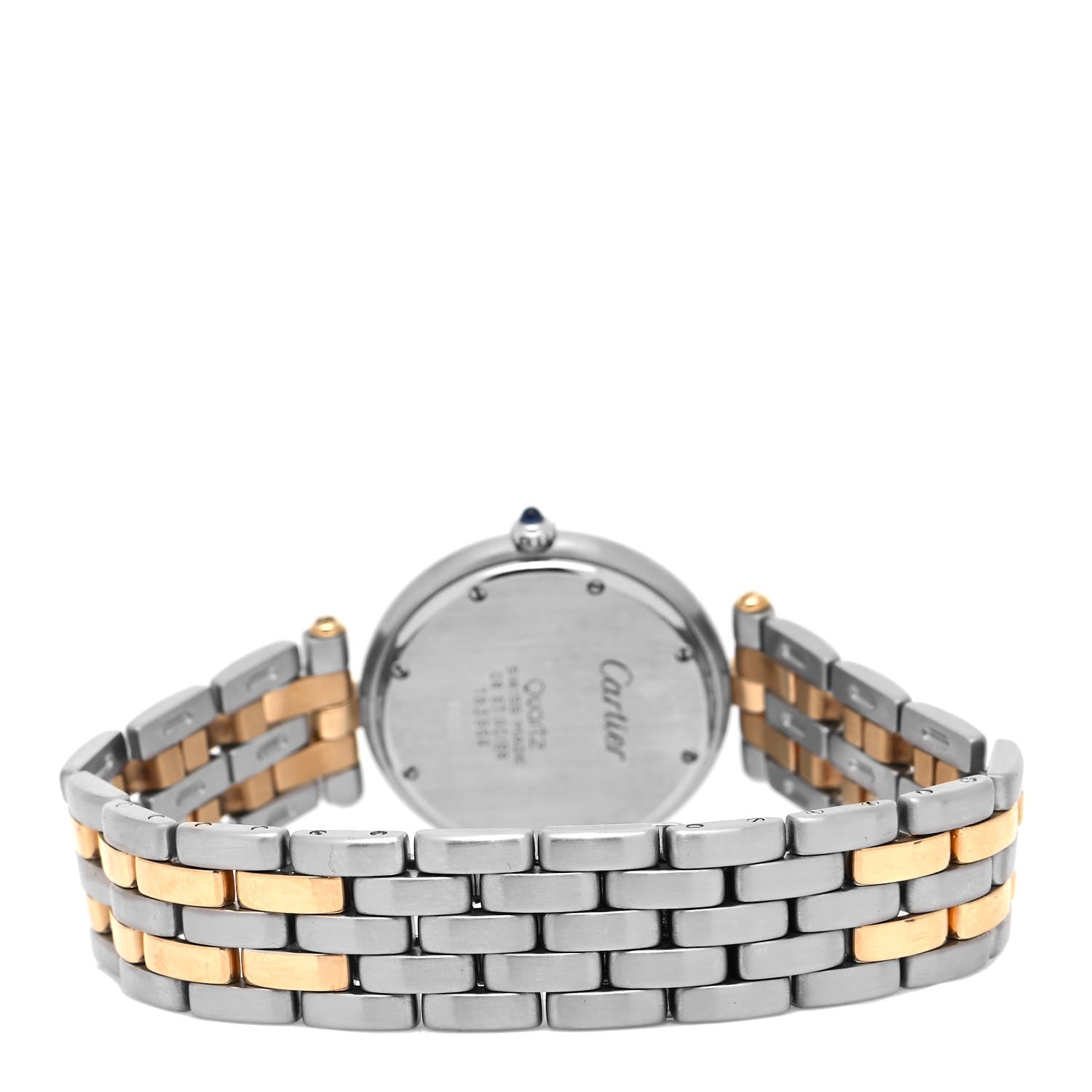 Cartier Stainless Steel 18K Yellow Gold 24mm Panthere Vendome Quartz Watch 3 of 4