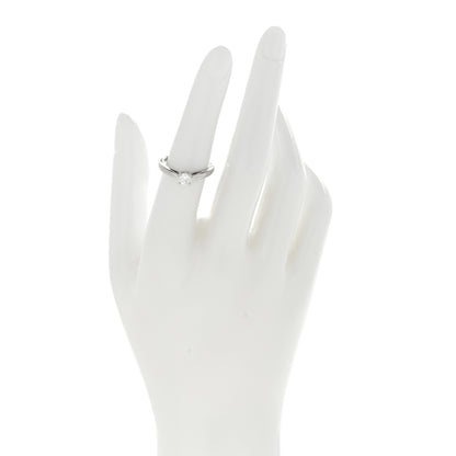 Van Cleef & Arpels Platinum Diamond .31ct Bonheur Solitaire Engagement Ring 52 6 2 of 5
