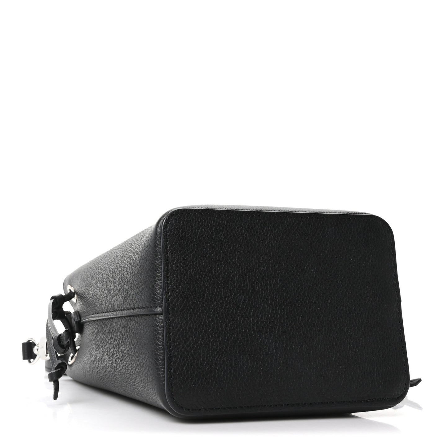 Calfskin Nano Lockme Bucket Black