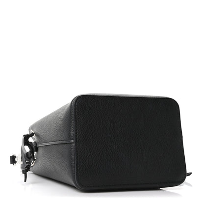 Louis Vuitton Calfskin Nano Lockme Bucket Black 3 of 8