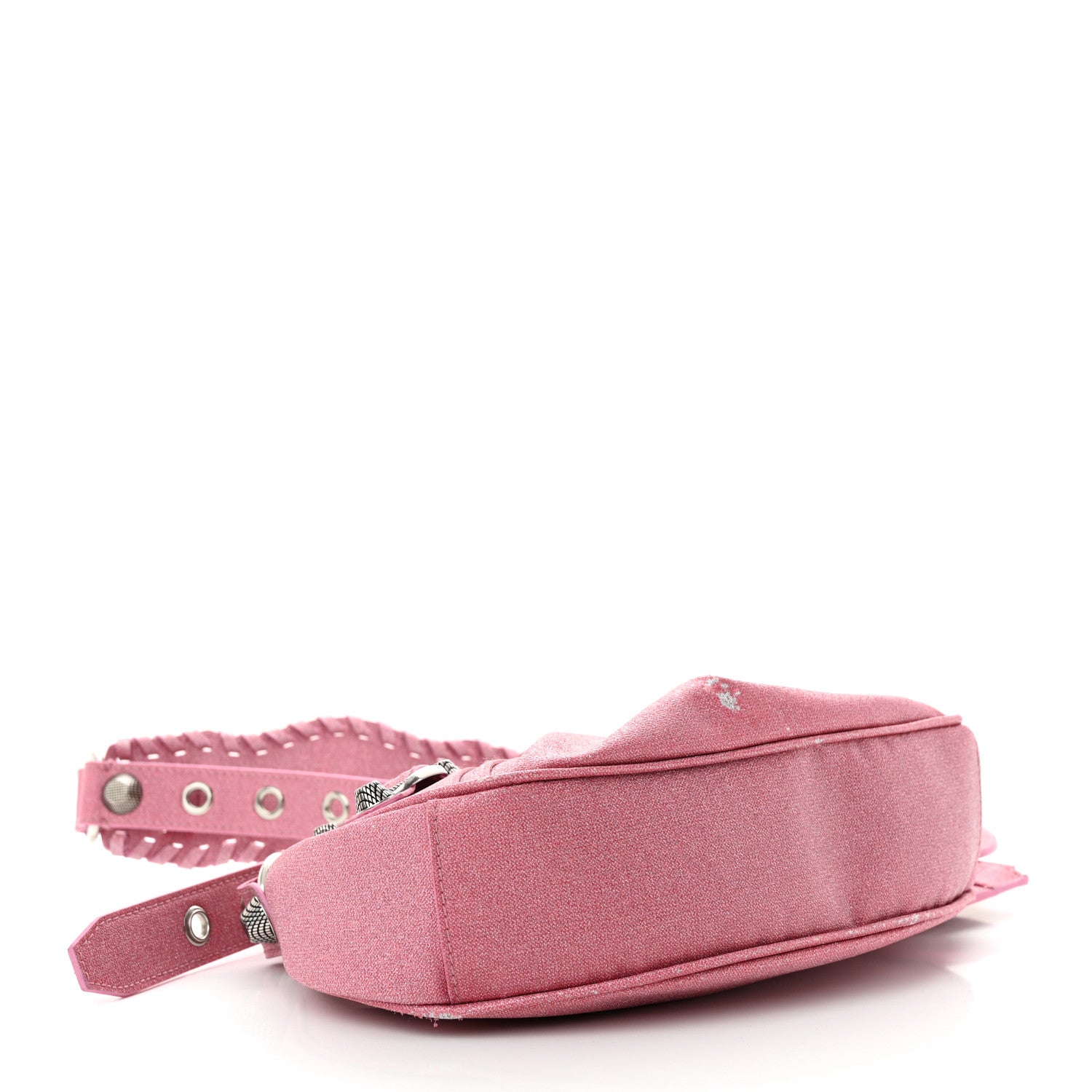 Balenciaga Sparkling Fabric Le Cagole Shoulder Bag XS Sweet Pink 4 of 11