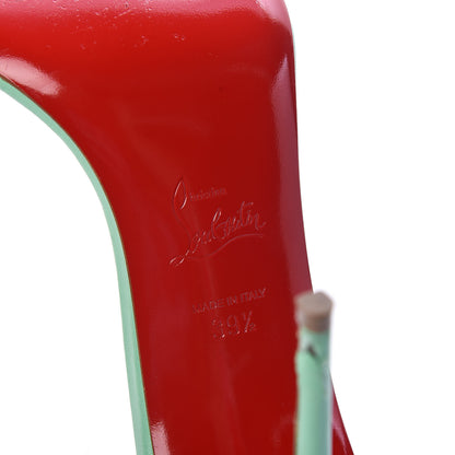 Christian Louboutin Shiny Nappa PVC Jonatina 100 Sandals 39.5 Opal 6 of 9