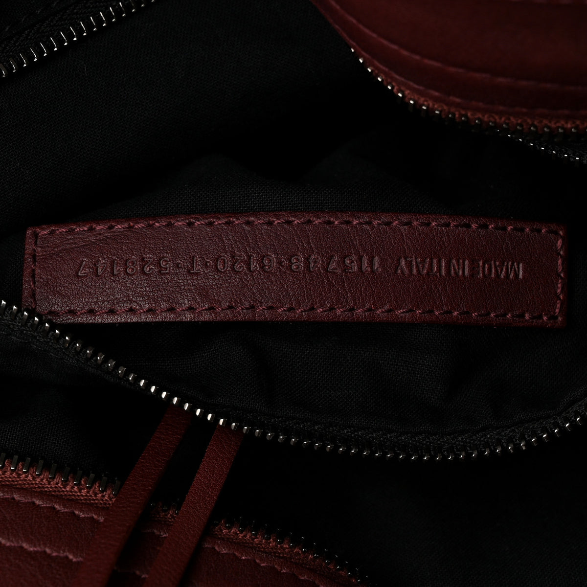 Balenciaga Veau Soyeux Classic Hardware City Rouge Bordeaux 8 of 12