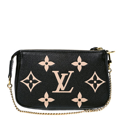 Louis Vuitton Empreinte Monogram Giant Mini Pochette Accessories Black 1 of 4