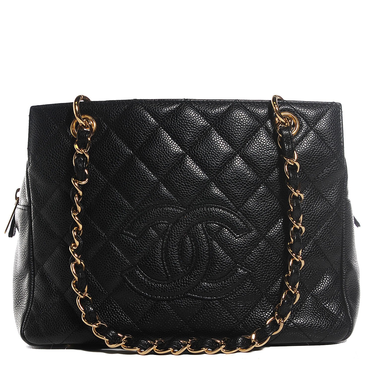 Chanel Caviar Quilted Petit Timeless Tote PTT Black 1 of 7