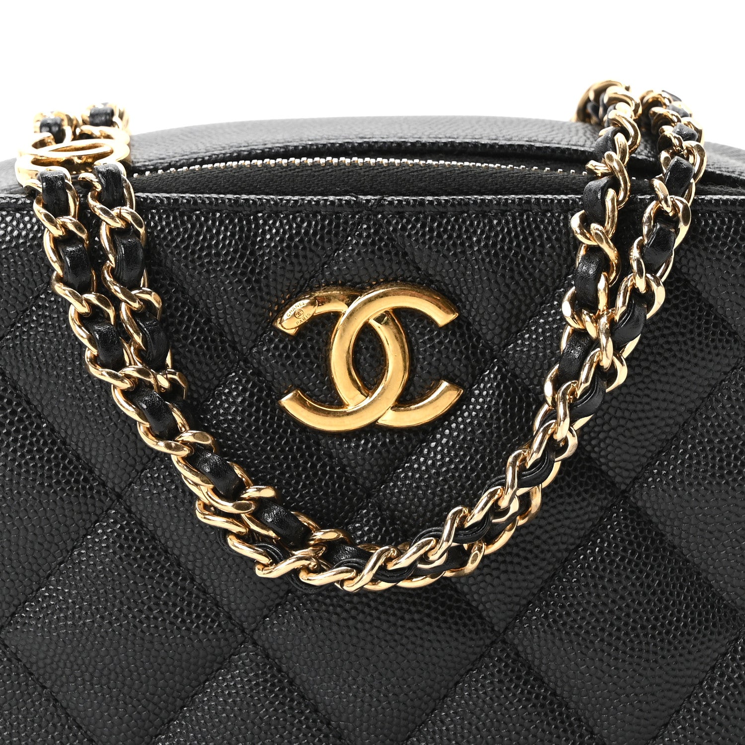 Chanel Caviar Quilted Mini CC You Camera Case Black 8 of 10