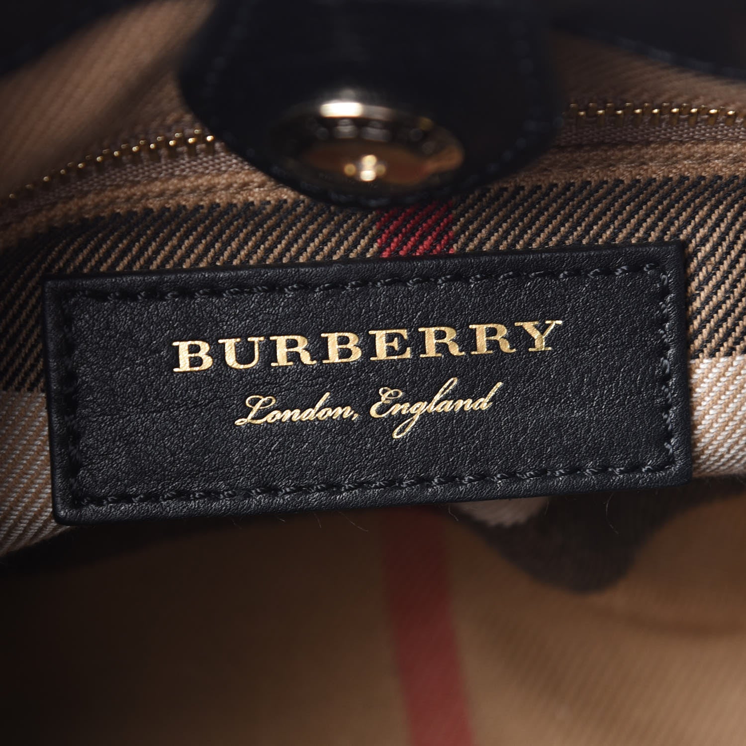 Burberry Lambskin Quilted Baby Banner Tote Black 9 of 18