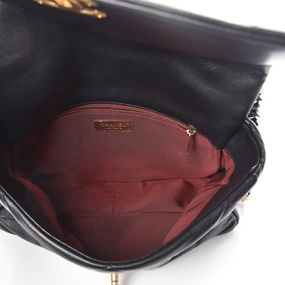 Chanel Lambskin Quilted Large 19 Flap Black 5 of 10