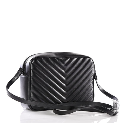 Saint Laurent Calfskin Matelasse Monogram Lou Camera Bag Black 2 of 10