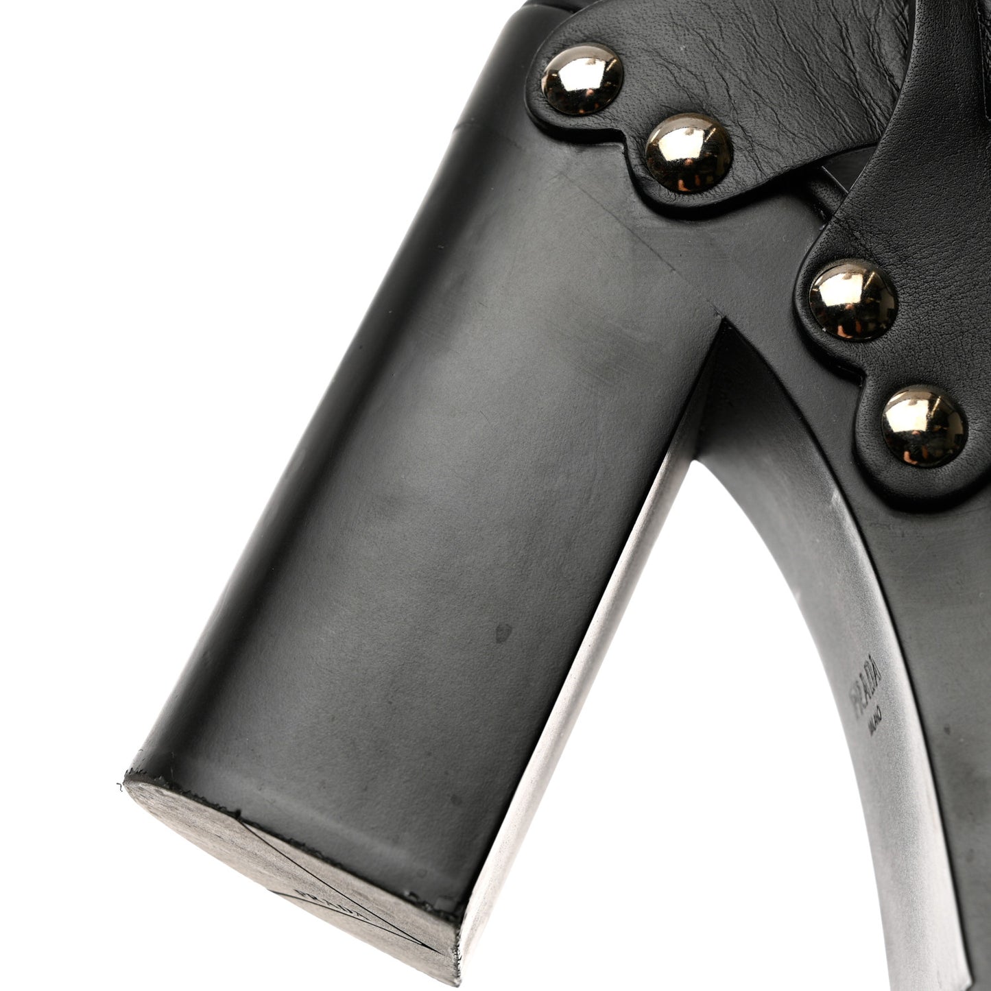 Calfskin Platform Slingback Sandals 37 Black