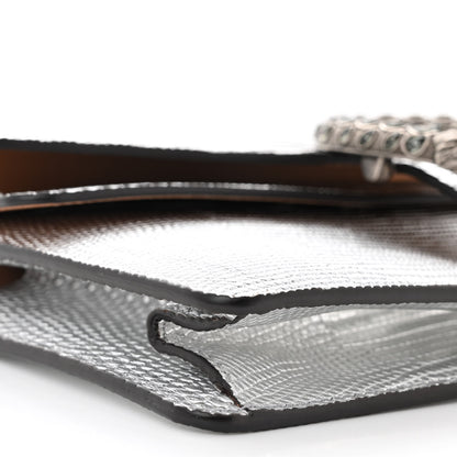 Gucci Lizard Crystal Small Dionysus Shoulder Bag Silver 9 of 12