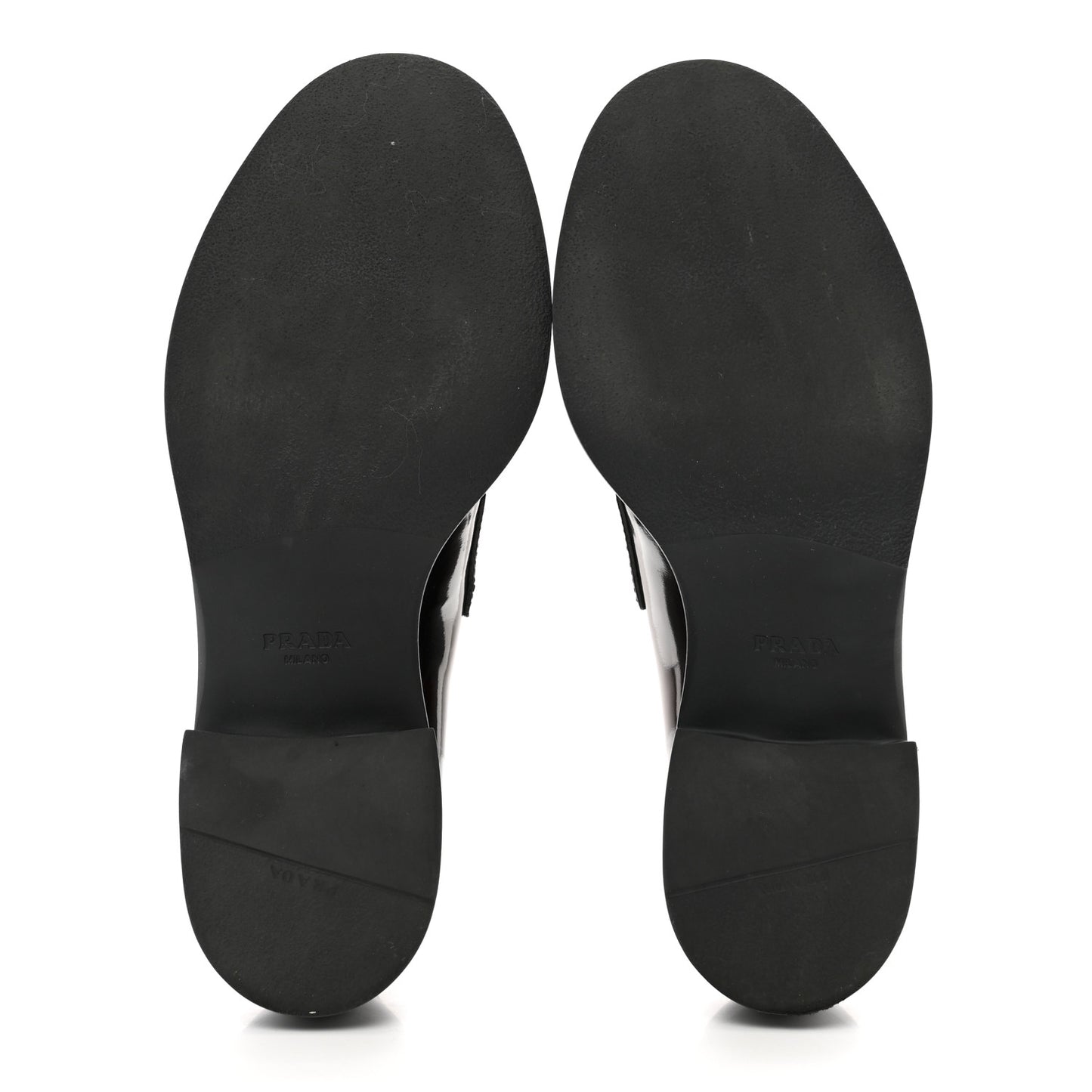 Spazzolato Fume Metal Triangle Logo 50mm Loafers 38 Bruciato Fume