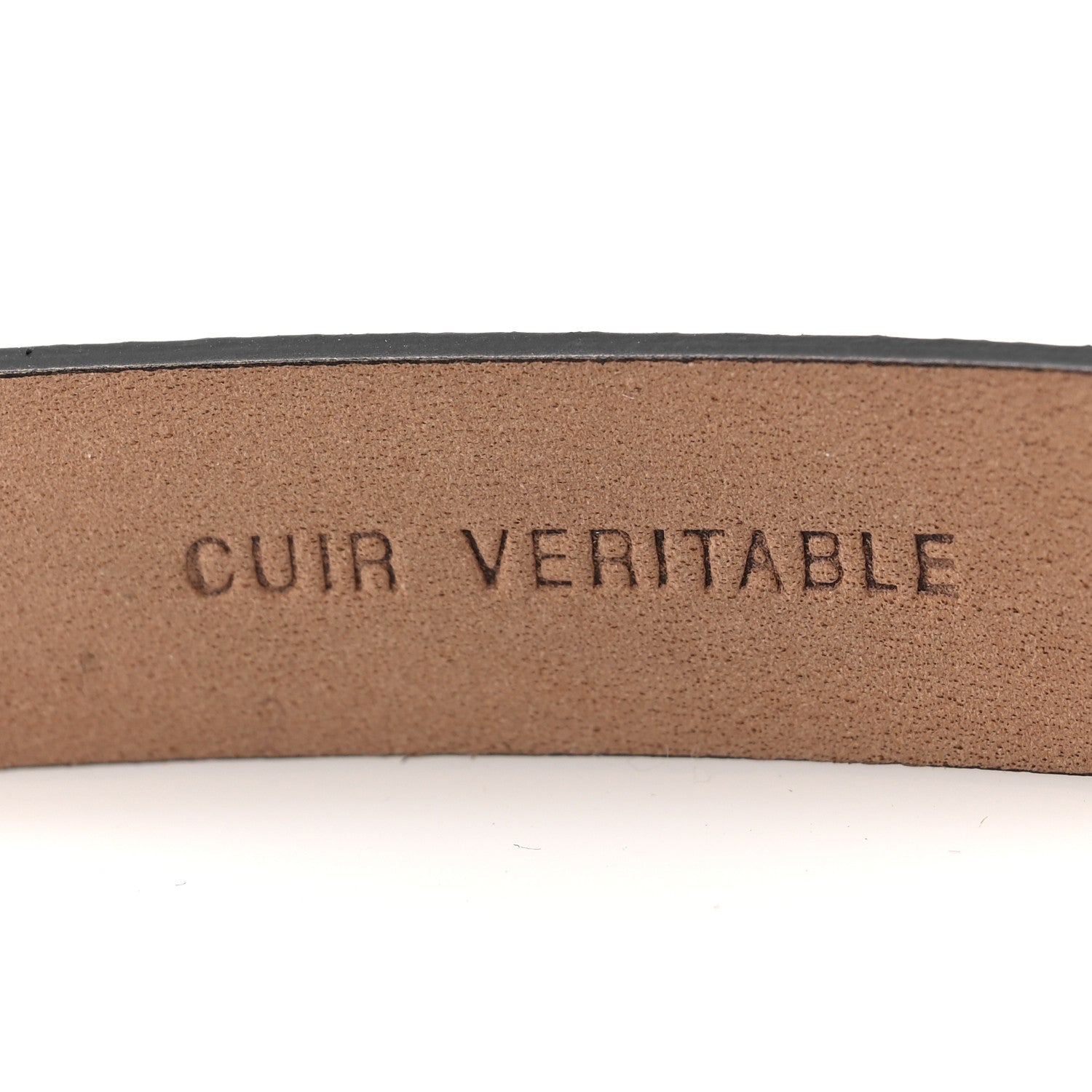 Chanel Calfskin Lizard Embossed Reissue Belt 95 38 Black 5 of 6