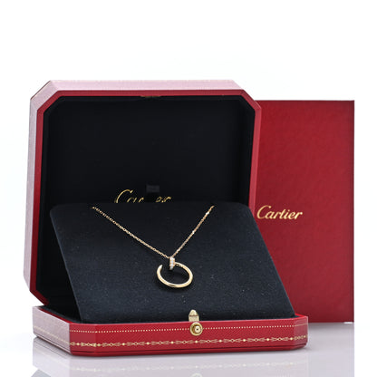 Cartier 18K Yellow Gold Diamond Juste Un Clou Pendant Necklace 5 of 5