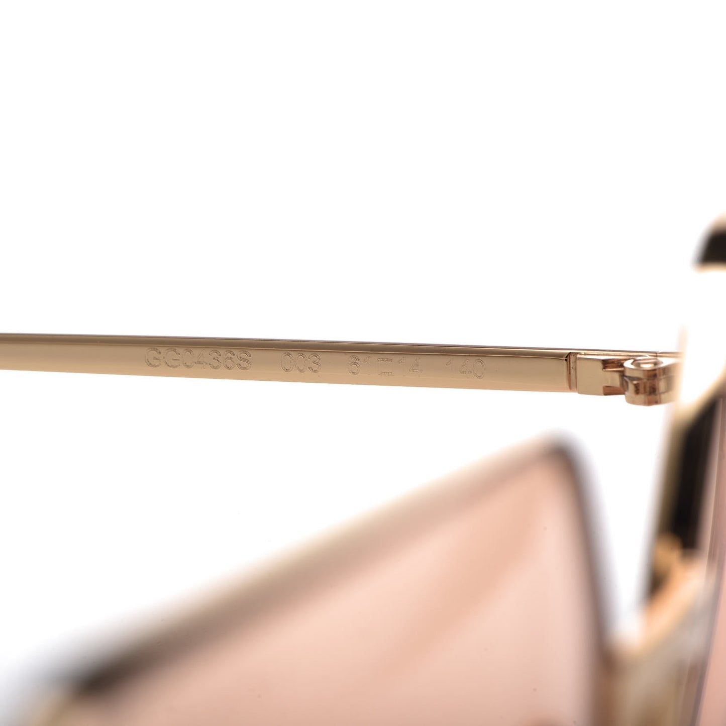 Square Frame GG0106S Sunglasses Havana Gold