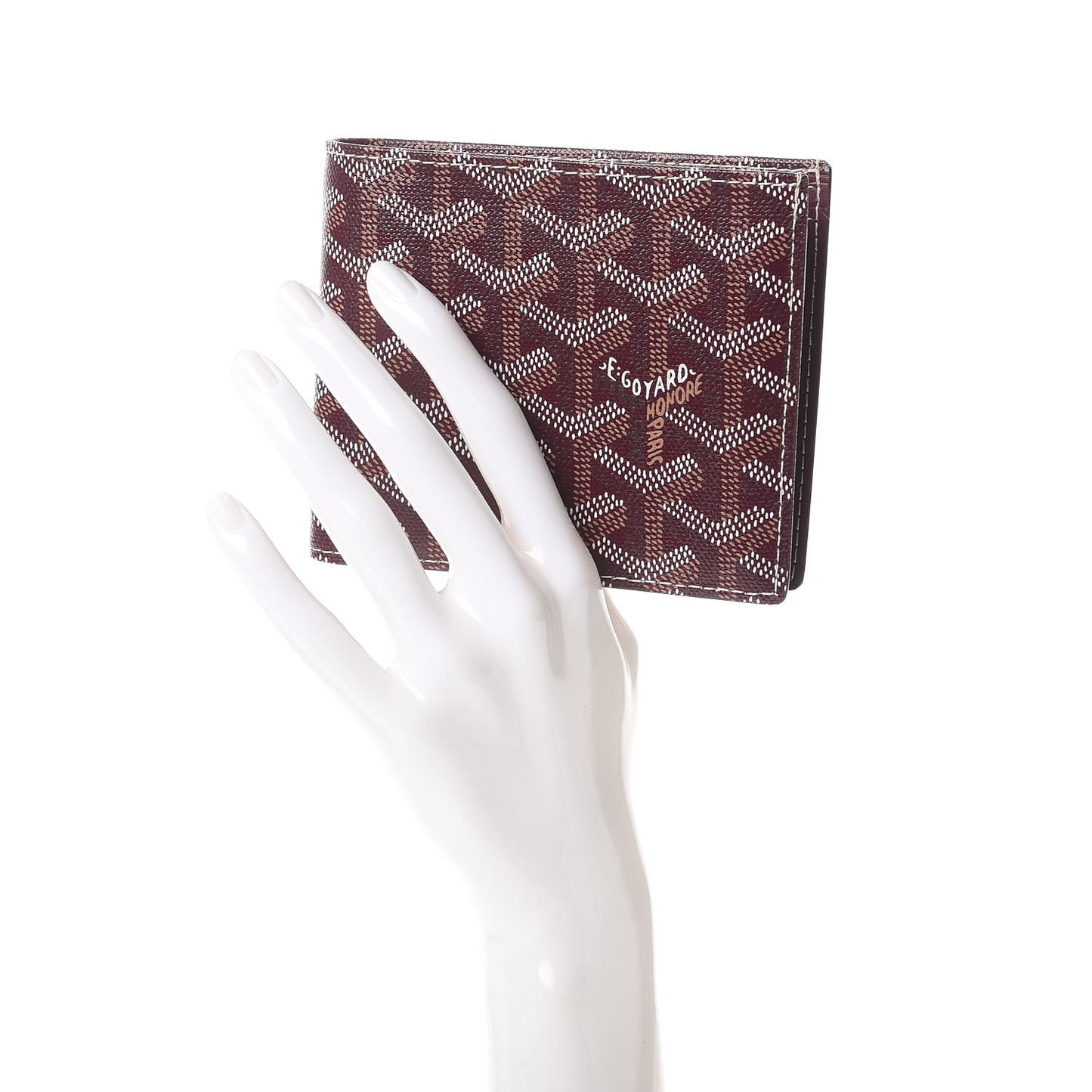Goyardine Saint Florentin Bi-Fold Wallet Burgundy