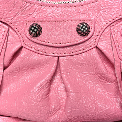 Balenciaga Agneau Arena Le Cagole Fringe Shoulder Bag XS Sweet Pink 8 of 10