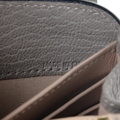 Chloe Grained Lambskin Drew Long Wallet with Flap Motty Grey 7 of 8