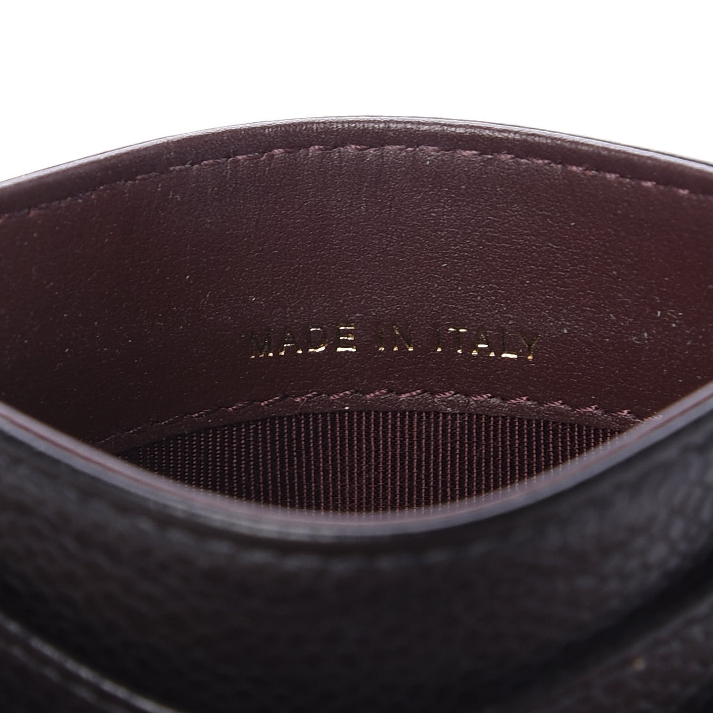 Caviar Quilted Card Holder Black