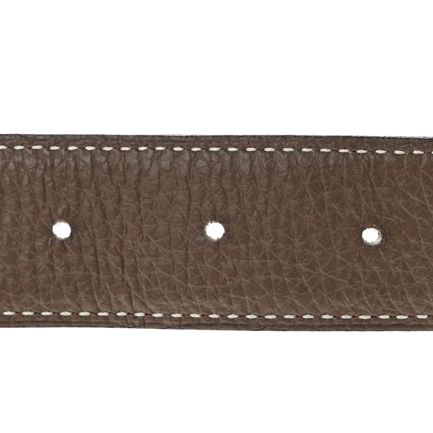 Hermes Box Togo 24mm Gamma Belt 85 34 Black Etoupe 4 of 5