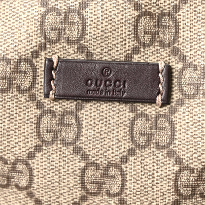 Gucci GG Supreme Monogram Medium Double Handle Briefcase Dark Brown 6 of 10