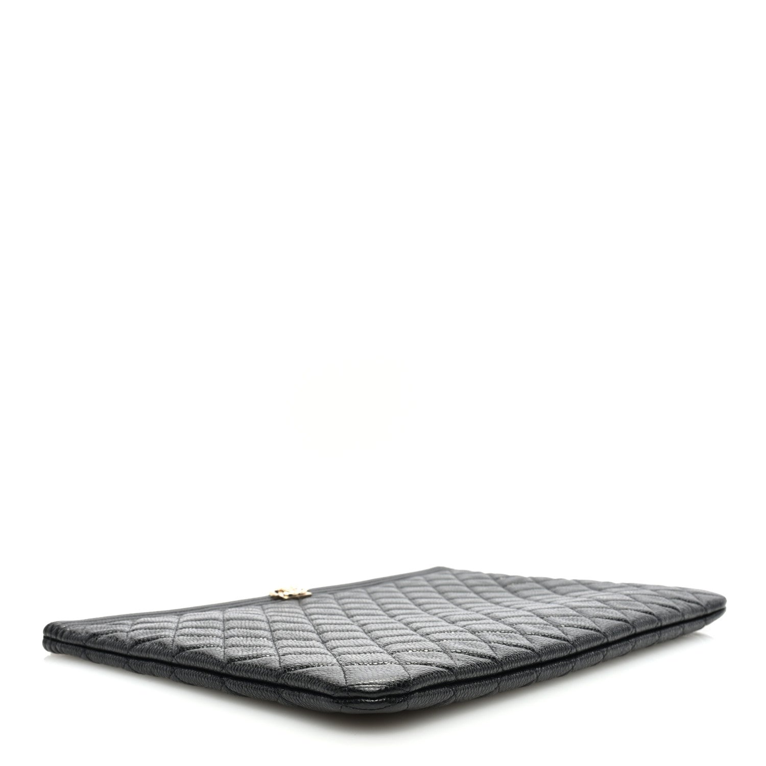Chanel Caviar Quilted Large Boy Zip Pouch 4 of 7