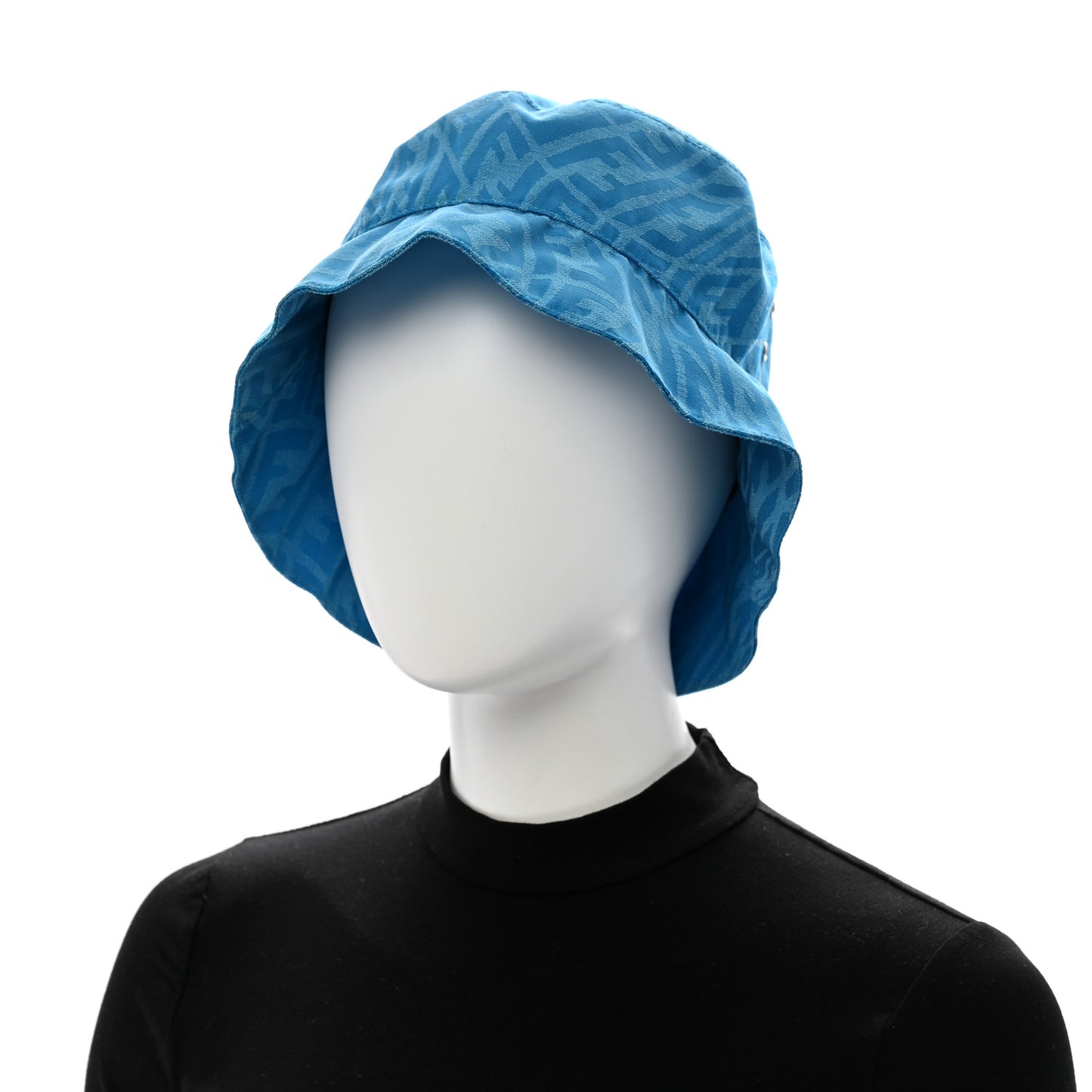 X SARA COLEMAN Canvas FF Vertigo Bucket Hat L Turquoise