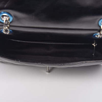 Chanel Glazed Calfskin Quilted Small CC Delivery Tote Black 7 of 9