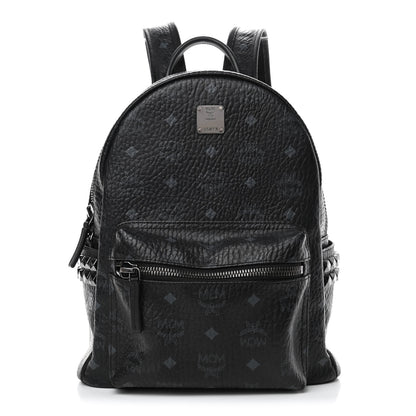 MCM Visetos Small Side Stud Stark Backpack Black 1 of 5