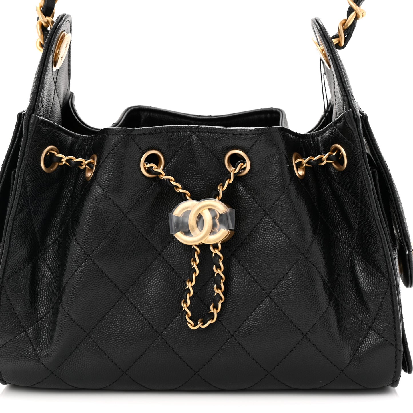 Caviar Quilted Mini Chanel 25 Handbag Black