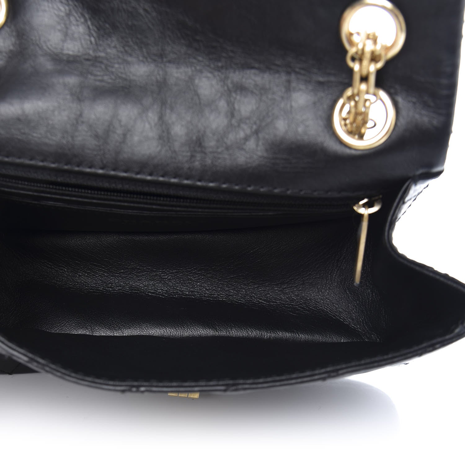 Chanel Aged Calfskin Quilted 2.55 Reissue Mini Flap Black 5 of 11