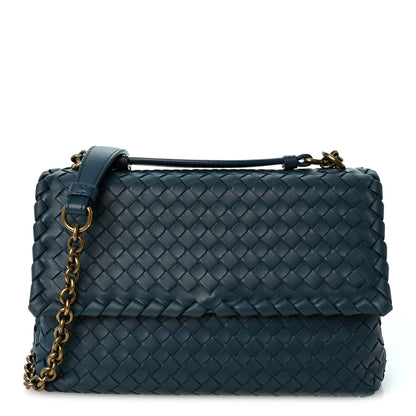 Bottega Veneta Nappa Intrecciato Baby Olimpia Shoulder Bag Mallard 1 of 10