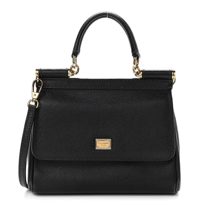 Dolce & Gabbana Dauphine Small Miss Sicily Satchel Black 1 of 12