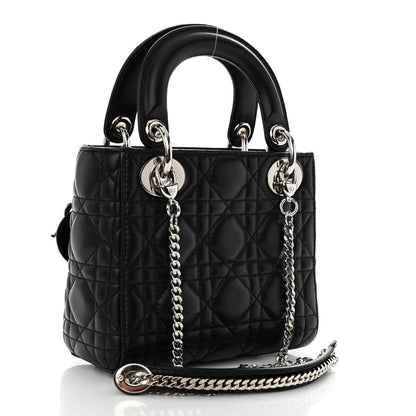 Christian Dior Lambskin Cannage Mini Lady Dior Black 3 of 10