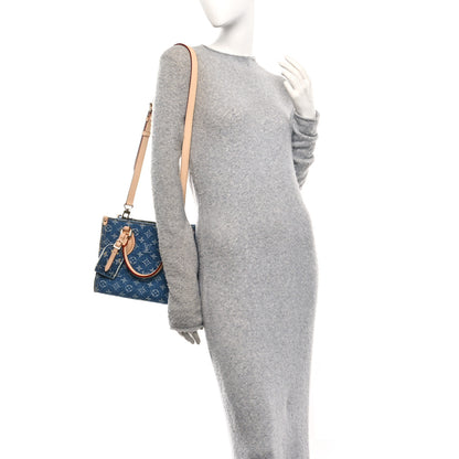 Louis Vuitton Monogram Denim Onthego PM Blue 2 of 10