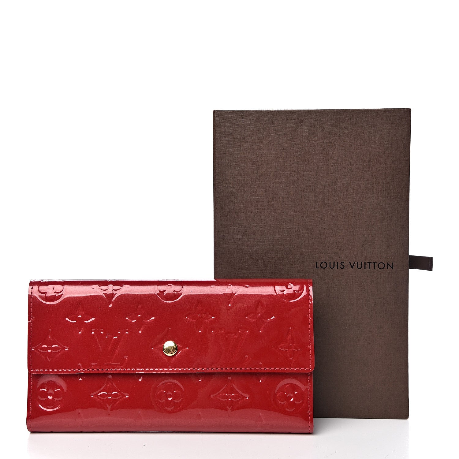 Louis Vuitton Vernis Porte Tresor International Wallet Pomme D'Amour 7 of 7