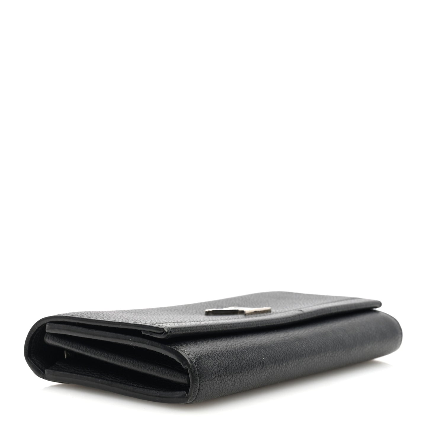 Calfskin Lockme II Wallet Black