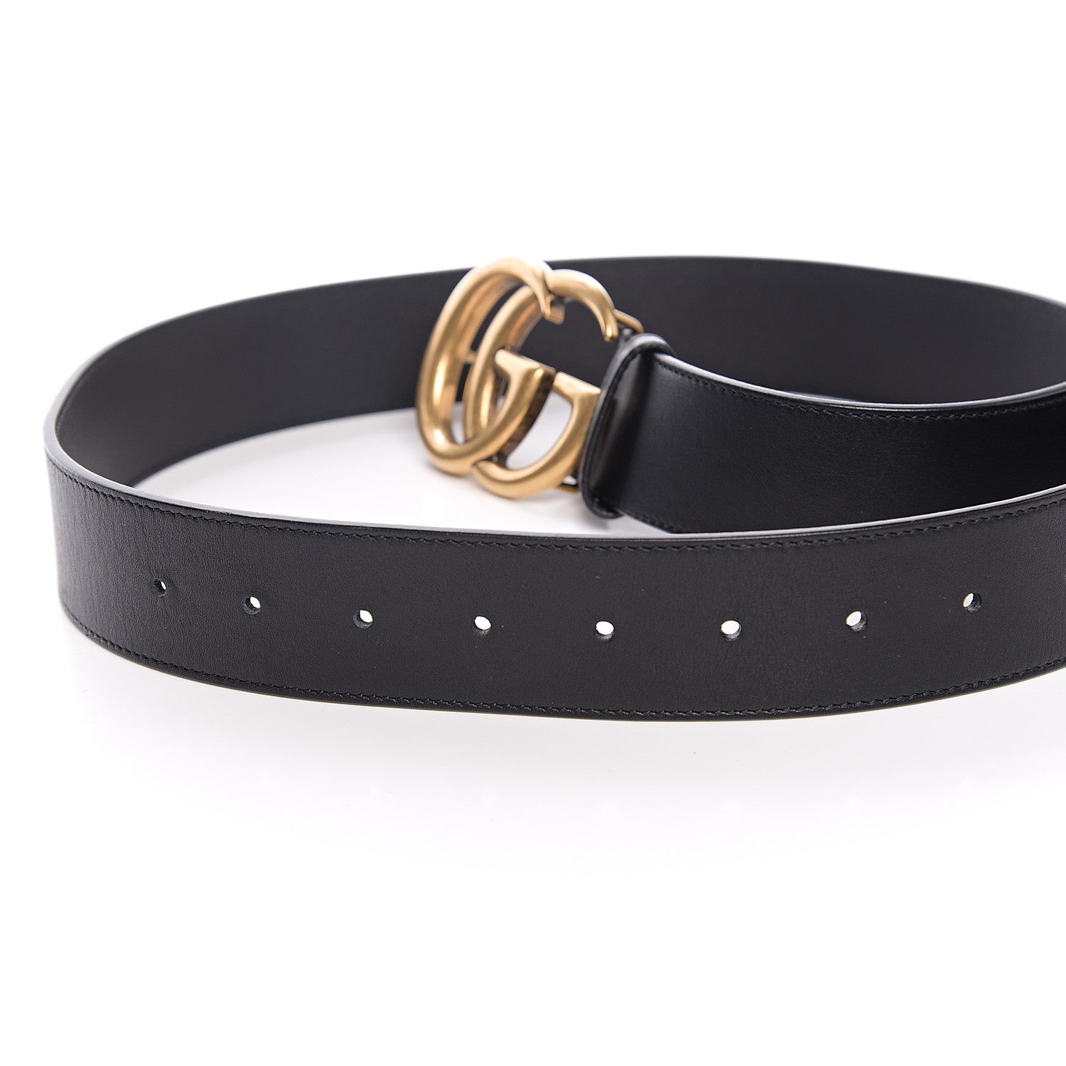Gucci Calfskin Double G 40mm Belt 85 34 Black 4 of 5